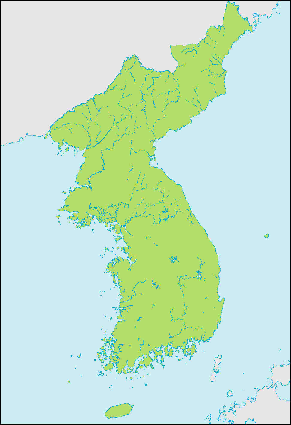 朝鮮半島地図の画像