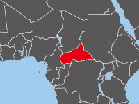 中央アフリカの位置