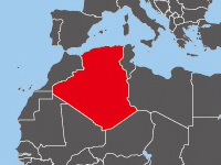 アルジェリアの位置