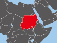 スーダンの位置