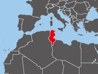 チュニジアの位置