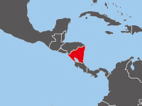 ニカラグアの位置