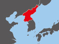 北朝鮮の位置