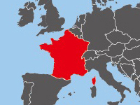 フランスの位置