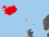アイスランドの位置