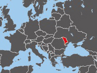 モルドバの位置