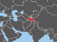 タジキスタンの位置
