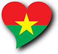 Flag of Burkina Faso image [Heart2]