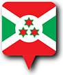 Flag of Buurundi image [Round pin]