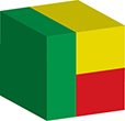 Flag of Benin image [Cube]