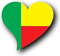 Flag of Benin image [Heart2]