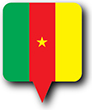 Flag of Cameroon image [Round pin]
