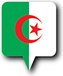 Flag of Algeria image [Round pin]