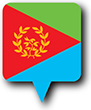 Flag of Eritrea image [Round pin]