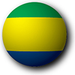 Flag of Gabon image [Button]