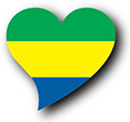 Flag of Gabon image [Heart2]