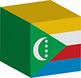 Flag of Union of Comoros image [Cube]
