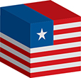 Flag of Liberia image [Cube]