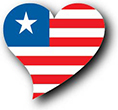 Flag of Liberia image [Heart2]