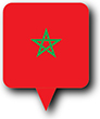 Flag of Morocco image [Round pin]