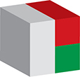 Flag of Madagascar image [Cube]