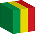Flag of Mali image [Cube]