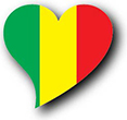 Flag of Mali image [Heart2]