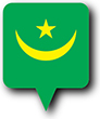 Flag of Mauritania image [Round pin]
