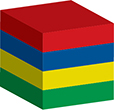 Flag of Mauritius image [Cube]