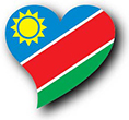 Flag of Namibia image [Heart2]
