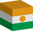 Flag of Niger image [Cube]