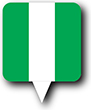 Flag of Nigeria image [Round pin]