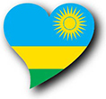 Flag of Rwanda image [Heart2]