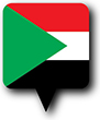 Flag of Sudan image [Round pin]