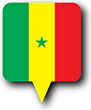 Flag of Senegal image [Round pin]