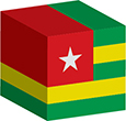 Flag of Togo image [Cube]