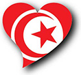Flag of Tunisia image [Heart2]