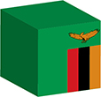 Flag of Zambia image [Cube]
