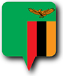 Flag of Zambia image [Round pin]