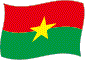 Flag of Burkina Faso flickering image
