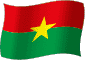 Flag of Burkina Faso flickering gradation image