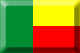 Flag of Benin emboss image