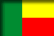 Flag of Benin drop shadow image