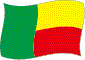 Flag of Benin flickering image