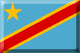 Flag of Democratic Republic of Congo emboss image