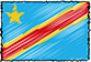 Flag of Democratic Republic of Congo handwritten image