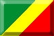 Flag of Republic of Congo emboss image