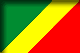 Flag of Republic of Congo drop shadow image