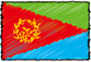 Flag of Eritrea handwritten image