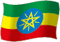 Flag of Ethiopia flickering gradation image